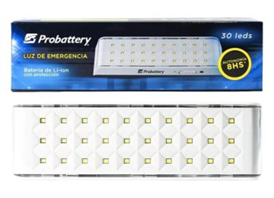 Luz de emergencia 30 leds Probattery