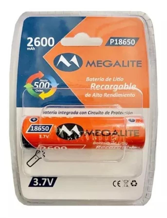 Bateria recargable MEGALITE P18650