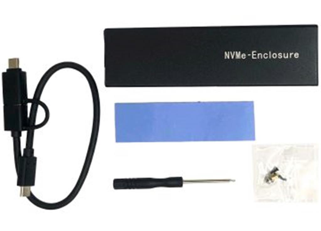 CARRY DISK M2 SATA NVME DUAL A USB 3.0 - INCLUYE CABLE TIPO C A USB Y ADAPTADOR A USB TIPO C