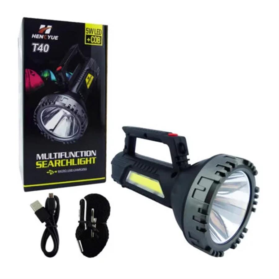 LINTERNA 5W+LUZ EMERGENCIA USB/SOLAR 23068