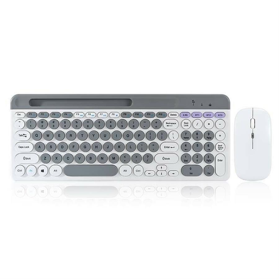 Combo inalambrico recargable Xaea Shadow nexus blanco