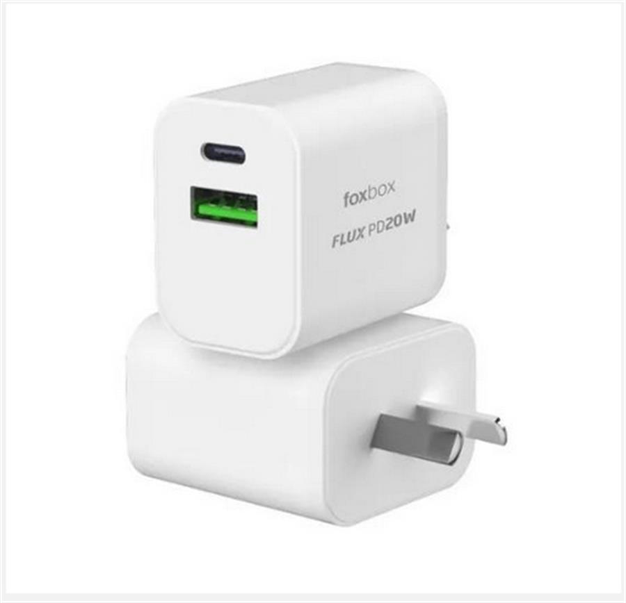 CARGADOR FOXBOX FLUX 20W BLANCO