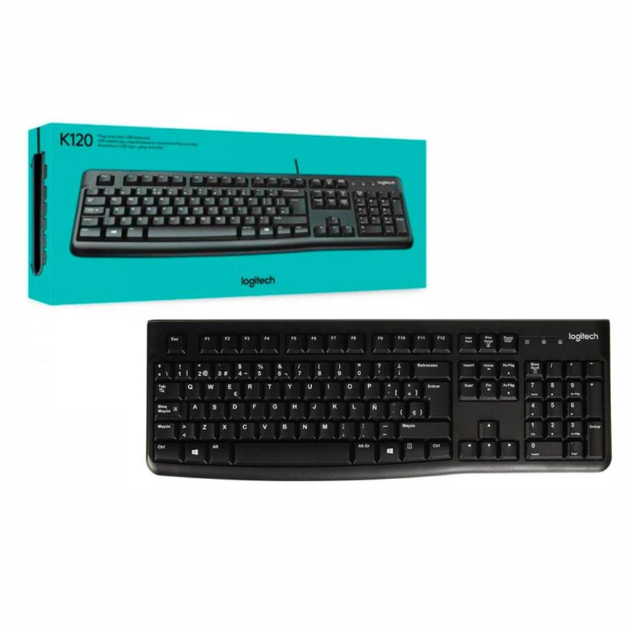 Teclado Logitech K120 USB Negro