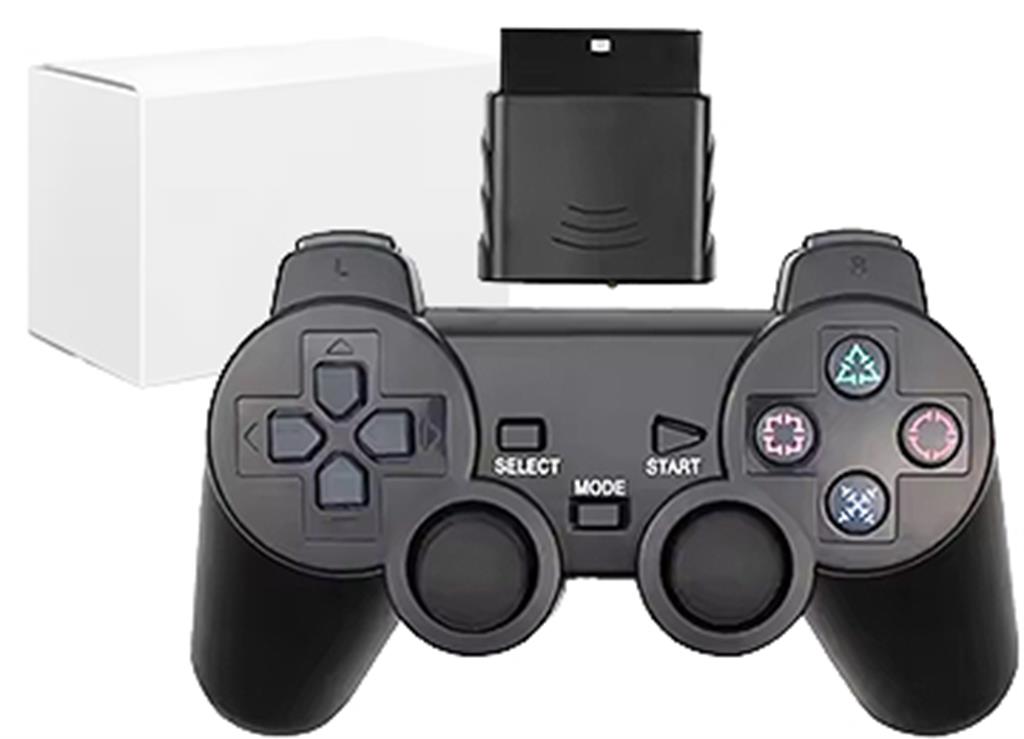 JOYSTICK PS2 PLAYSTATION 2 LLEVA 2 PILAS AAA NO INCLUIDAS 2.4GHZ INALAMBRICO ALTERNATIVO SIN LOGO DE SONY