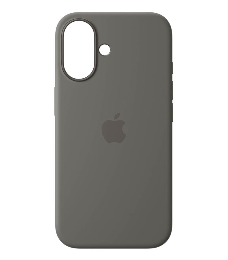 Funda silicone case iPhone 16 GRIS