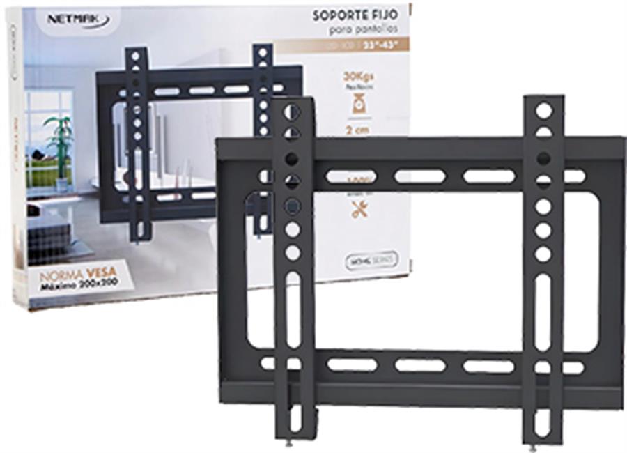 Soporte fijo para LCD/LED 23" a 43" Netmak NM-ST03