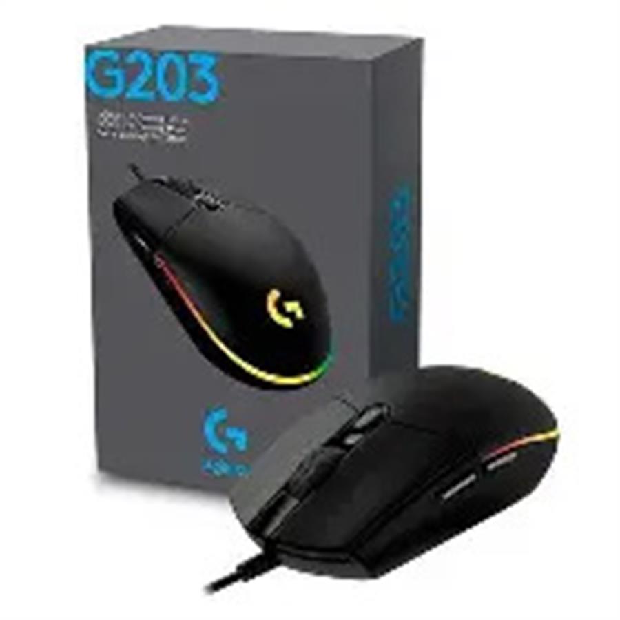Mouse Logitech G203 negro
