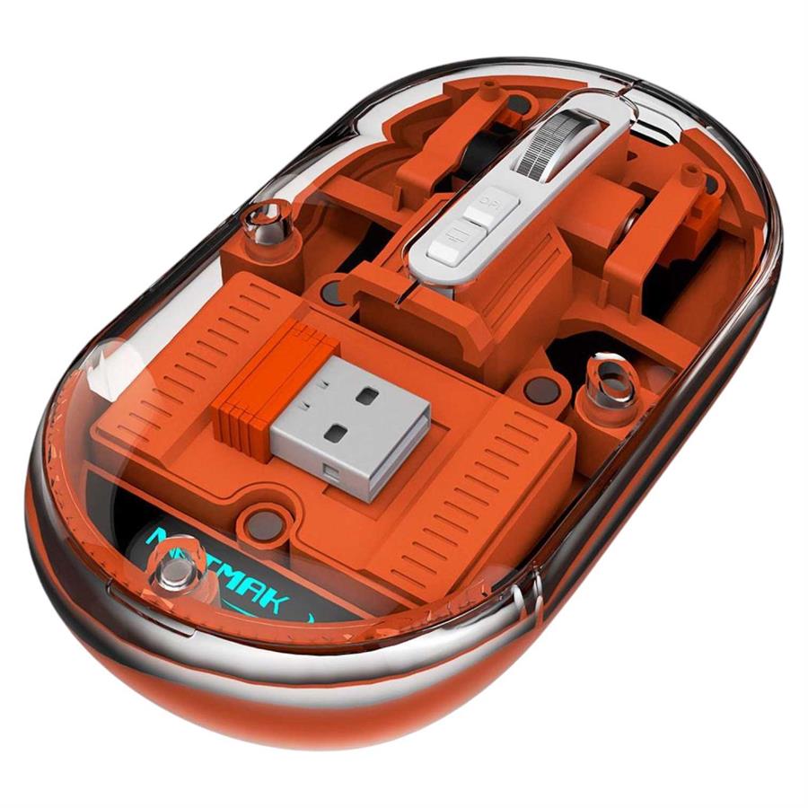 Mouse NETMAK M670 OPTIMIZE BT / RECARGABLE  Naranja