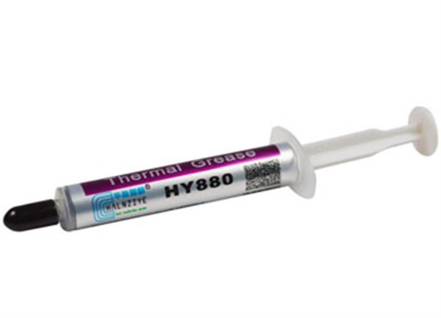 GRASA SILICONADA HALNZIYE HY880 5G GRIS GREY 5.15W/MK CONDUCTIVIDAD PARA PROCESADORES Y PLACAS DE VIDEO