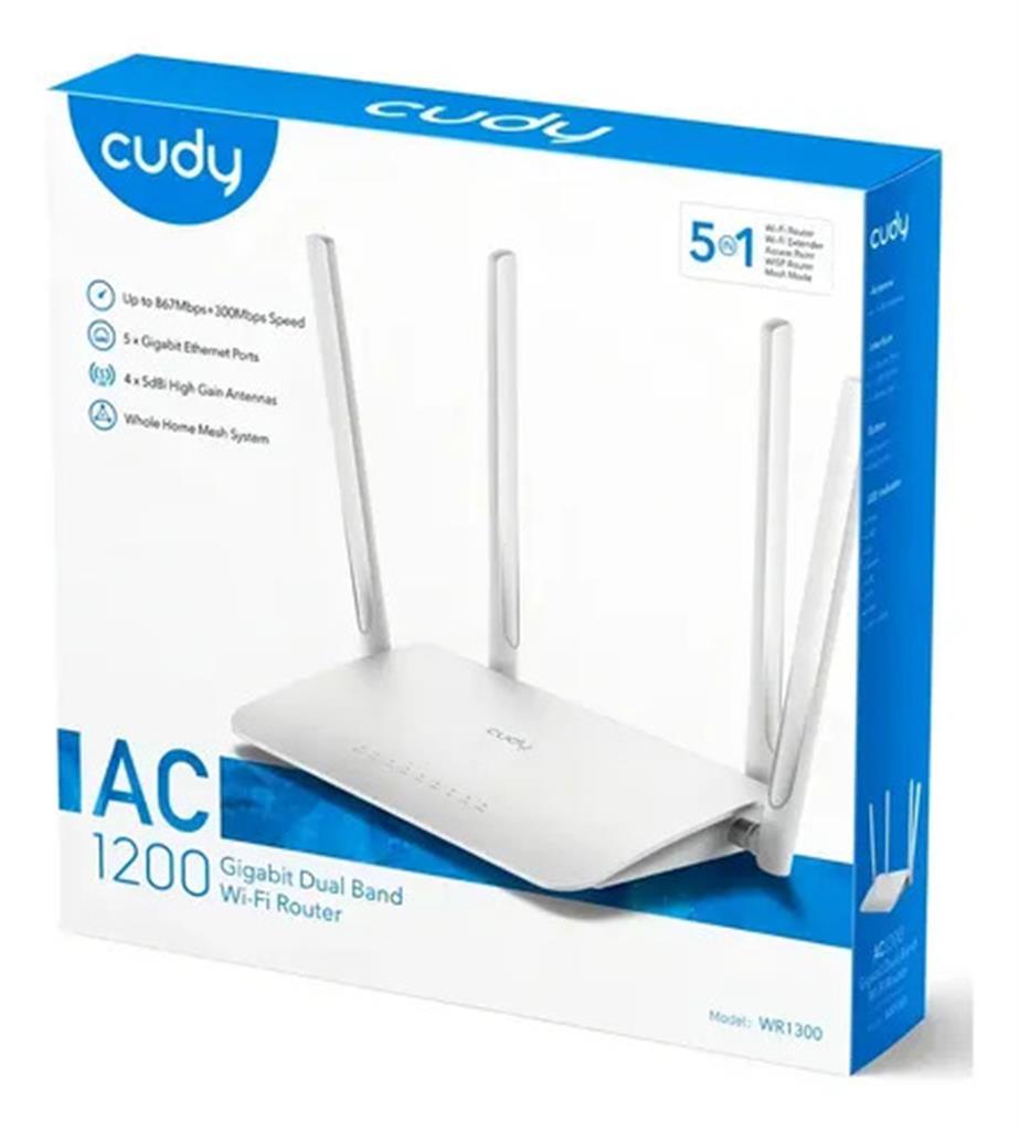 Router CUDY AC1200 GIGABIT WI-FI MESH ROUTER WR1300