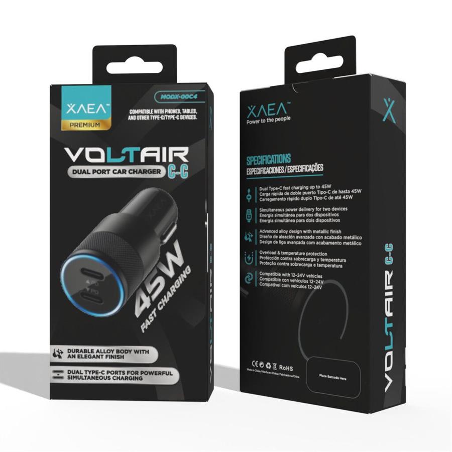 Adaptador 12 volt 45 watt Xaea Voltair negro