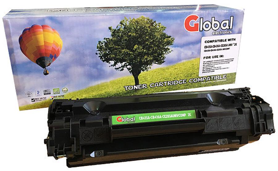 Global Toner Hp 435A-436A-Ce285A 85A Negro Laser Jet 2K Copias