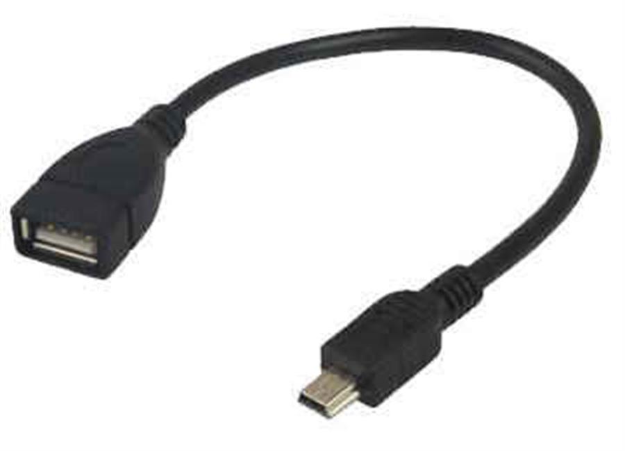 ADAPTADOR MINI USB 5 PINES A USB H OTG