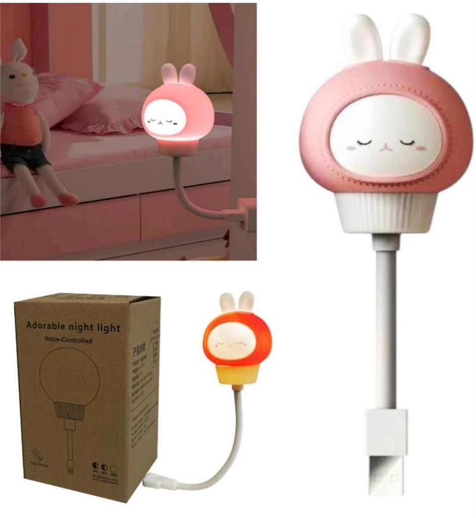 Velador usb conejo