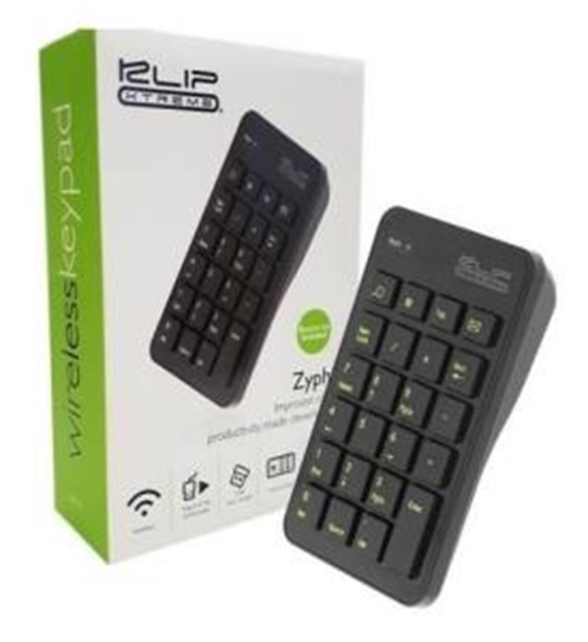 TECLADO KLIPXTREME NUMERICO INALAMBRICO ZYPHER (KNP-110)