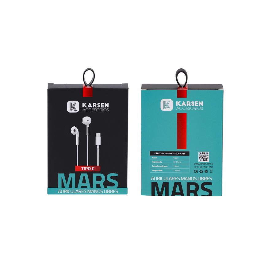 Auricular Karsen Mars tipo c