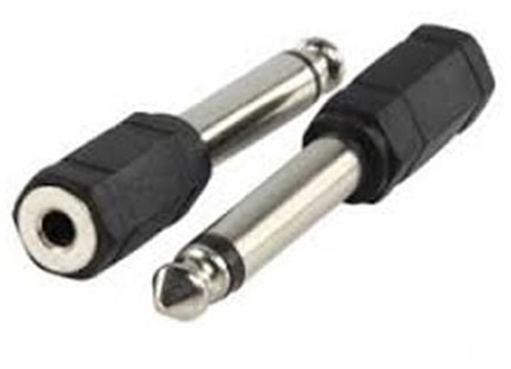 ADAPTADOR PLUG 6.5 M A JACK 3.5 H MONO - AUDIO