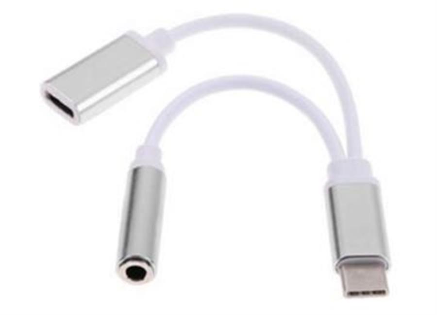 ADAPTADOR USB TIPO C A JACK 3.5MM PLUG 3.5 SIN MICROFONO + CARGA USB TIPO C - CHEQUEAR COMPATIBILIDAD ANTES DE COMPRAR - USB TIPO C AUDIO ANALOGICO SIN DAC