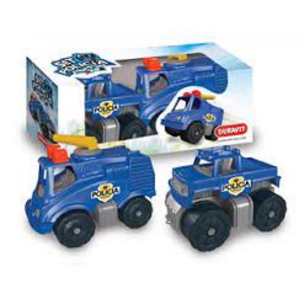 Set Duravit policia mini camion y camioneta