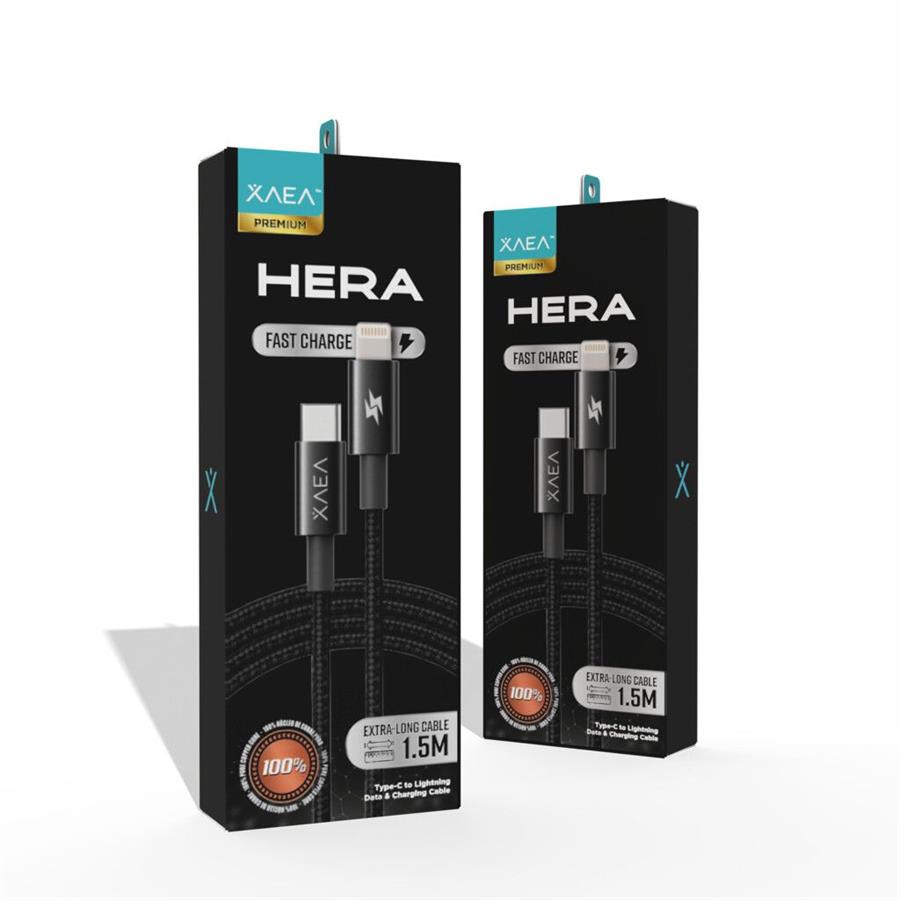 Cable tipo c lightning negro Xaea Hera