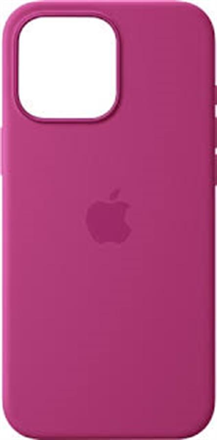 Funda silicone case iPHone 16 PRO MAX FUCSIA