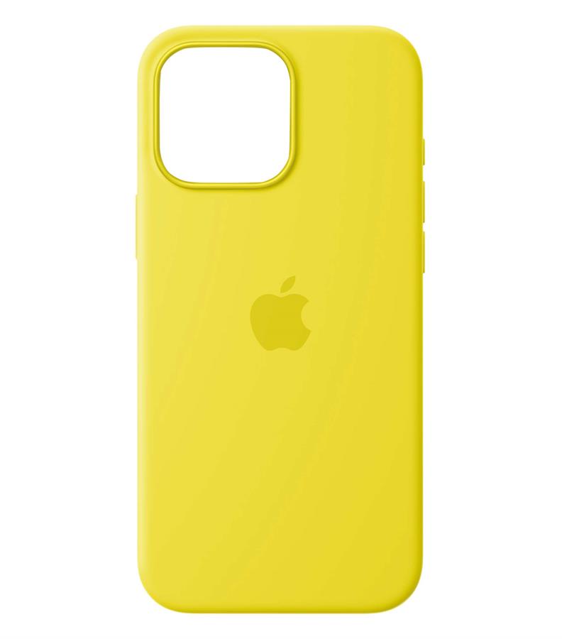 Funda silicone case iPhone 16 PRO Amarilla