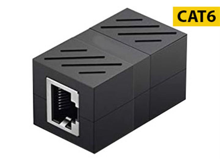 ADAPTADOR RJ45 H A RJ45 H CAT6 10/100/1000MBPS