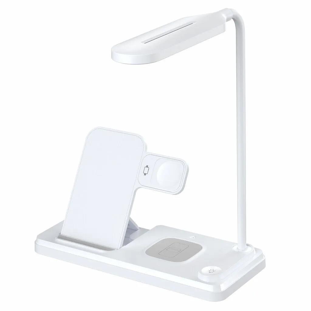 ESTACION DE CARGA INALAMBRICA 4 EN 1 ZENTRA LIGHT-HT503 MODX-000G - BLANCO