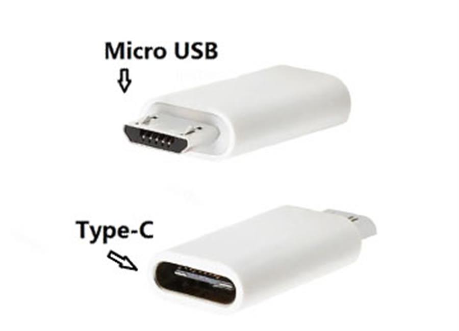 ADAPTADOR MICRO USB M A USB TIPO C H SOLO CARGA Y DATOS EN 2.0