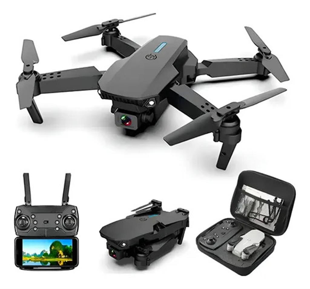 Mini drone plegable doble cámara 360°
