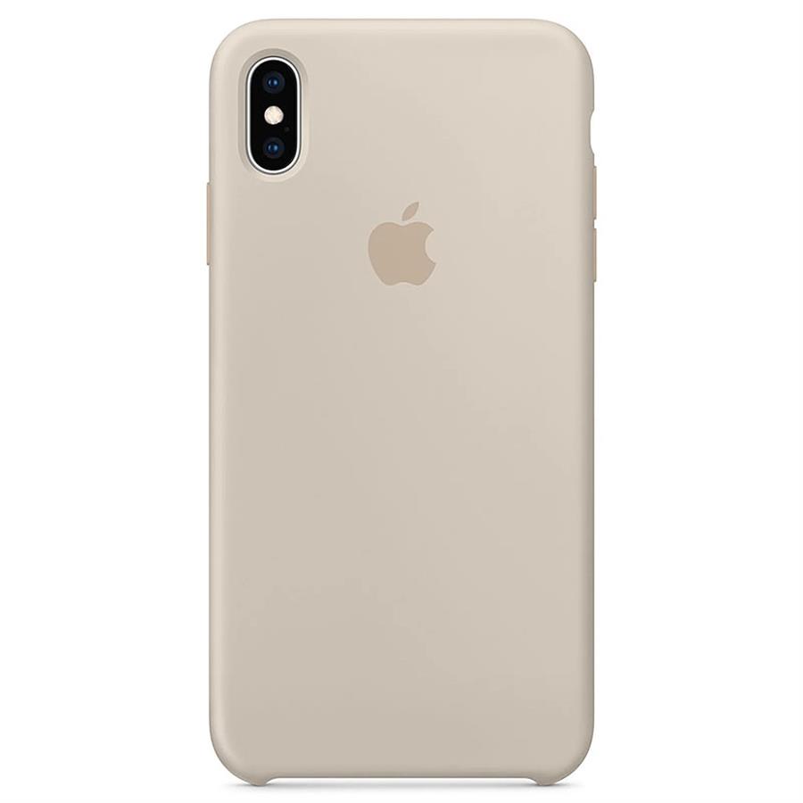 Funda Siliconada Iphone Xs Max Gris Perla