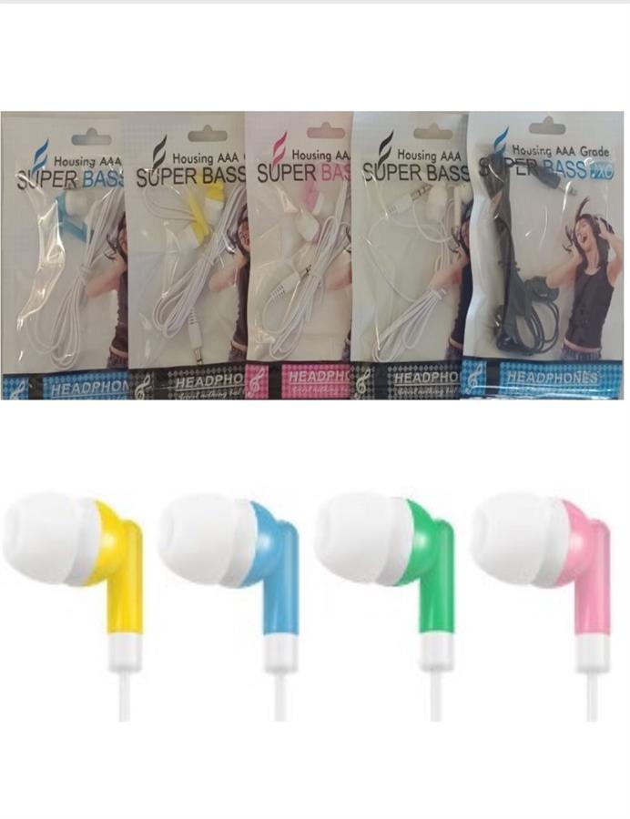 AURICULAR SUPER BASS EN BOLSA  COLORES