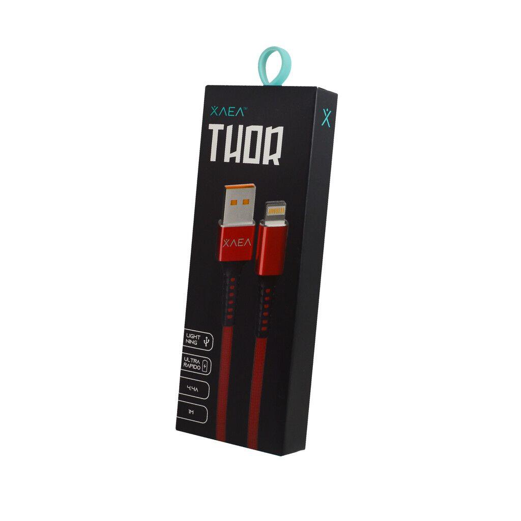 CABLE USB MODX-025 THOR LIGHTNING – XAEA – ROJO