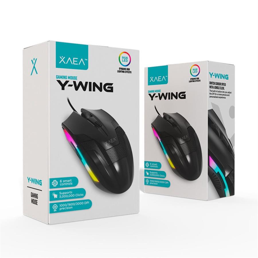MOUSE GAMER MODX-052 Y-WING – XAEA – NEGRO